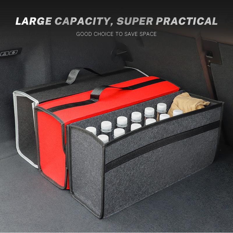 Car Storage Bag Folding Travel Tidying Box Trunk Tools Case For Mini Cooper JCW Works Hatch F54 F55 F56 F57 F60 R50 R52 R53 R55