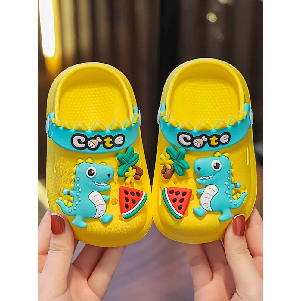 Dinosaur Non-Slip Closed-Toe Toddler Sandals