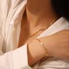 Titanium Steel Cross Necklace Fashionable Chain Unisex Bracelet Stylish Accessory