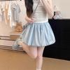2026 Summer Women Mid-rise Lantern Skirt Shorts Sweet Puffy Design Casual Bottoms 3 Colors XS‑4XL For Students Plus Size