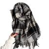 Literary And Artistic Autumn And Winter Gentle Retro Warm Scarf Women'S Shawl Versatile Commuter Fringed Fine Sand Imitation Cashmere Scarf