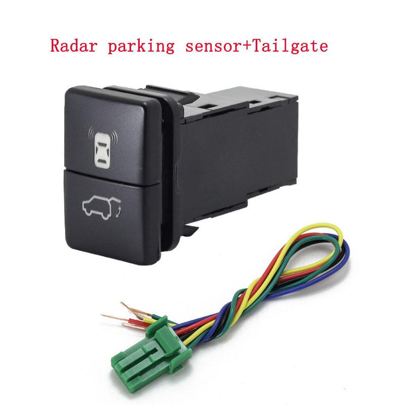 1pc Dual key switch dual switch fog lights radar power supply LED Headlight Switch Button for Mitsubishi L200 15-18
