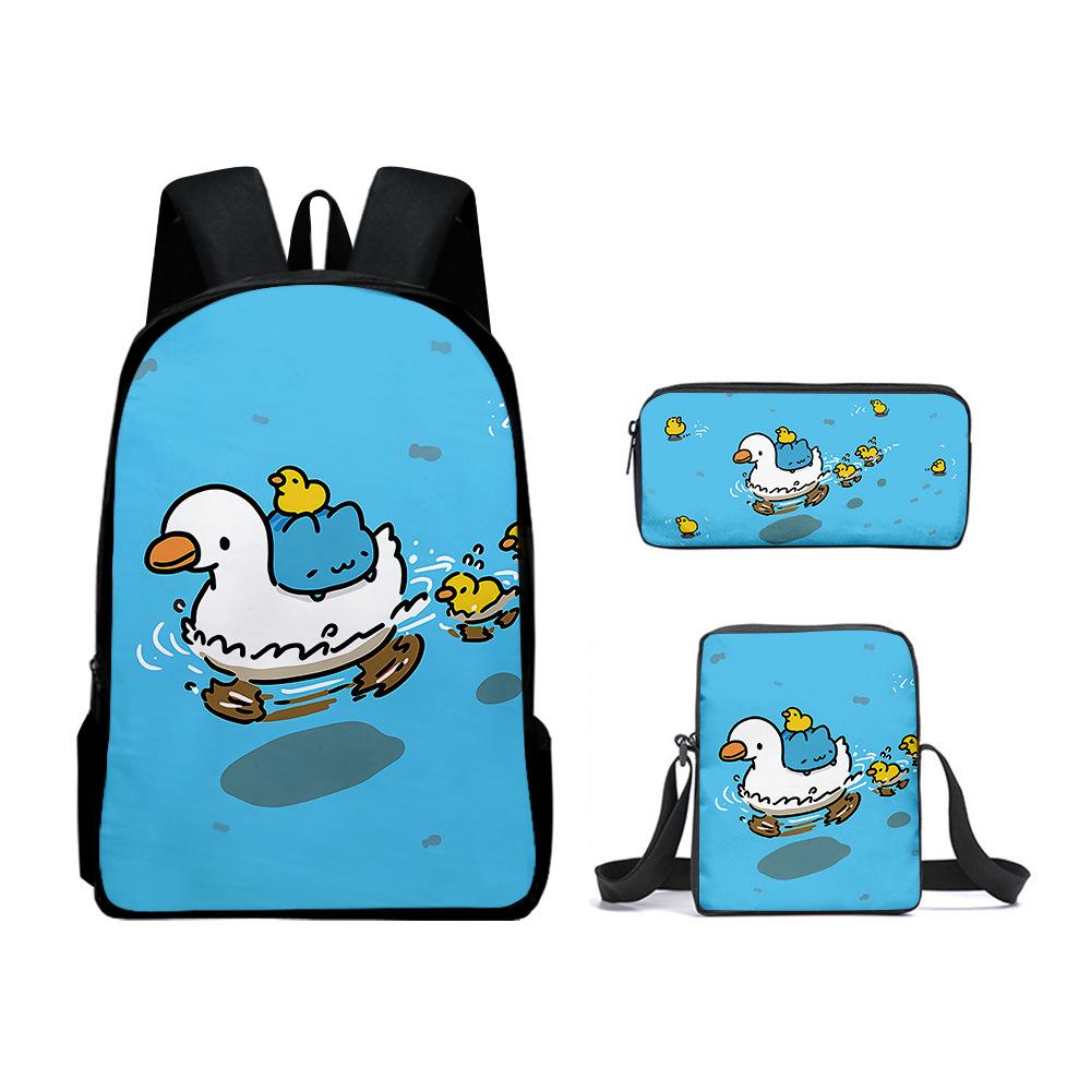 Klassieke Populaire Bugcat Capoo 3D Print 3 stuks/Set leerling Schooltassen Laptop Dagrugzak Rugzak Schuin gedragen schoudertas Etui