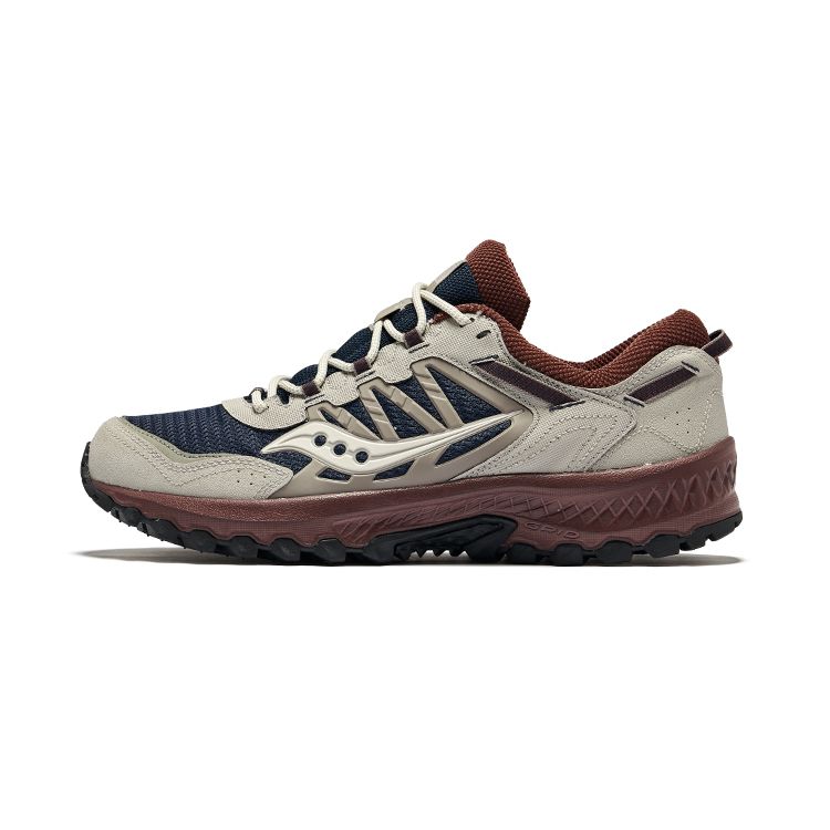 Saucony Grid Peak Navy Dove Brown Unisex Retro Running Shoes S70814-3 37