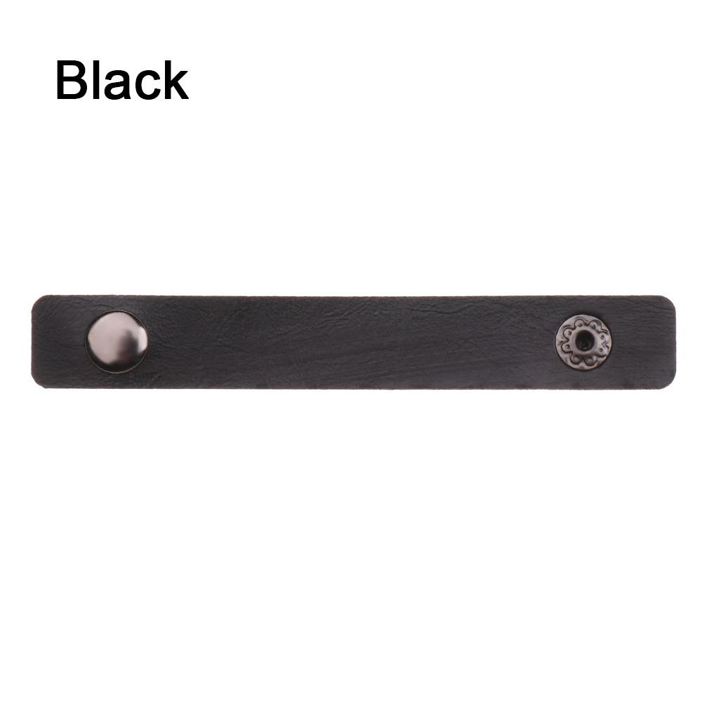 Work Travel Accessories Earphone Wrap Winder Wire Ties Tie Wraps Keeper Leather Cable Straps