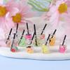 10Pcs Resin Kawaii Colorful Mini Fruit Bottle Food Drinks For Doll House Kitchen Ornaments Dolls Party Children'S Toys