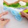 Latch Hook Coaster Kits for Adults Beginners Moss Simple Embroidery DIY Crochet Yarn Rugs Hooking Craft Kit for Gift Home Decor