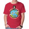 Unisex Crew Neck T-Shirt My Cat Lives Here Graphic Short Sleeve Casual Tee