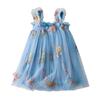 Mädchen Mode Niedlich Prinzessin Kleid Bunte Blumenstickerei Kleider
