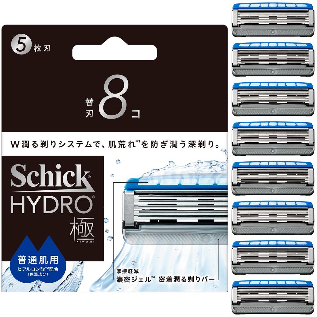 Schick Lâminas de Reposição Hydro Extreme para Lâmina de Barbear de Pele Normal (8 lâminas) - masculino