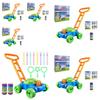 Electric Bubble Machine Push Cart Colorful Outdoor Toy For Kids With Sensory Features