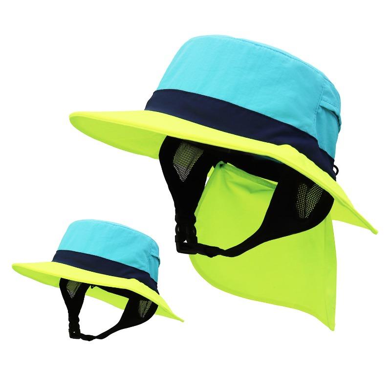 Surfing hat shade quick-drying fisherman hat children's big-brimmed mountaineering hat summer sun protection hat outdoor cycling male tide