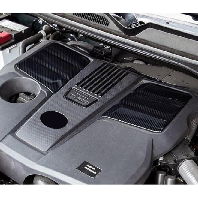 Fit For Toyota Tundra -2024 Carbon Fiber Engine Shroud Cover Panel Trim