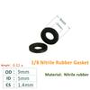 Nitrile Rubber Round O Ring Corrosion Oil Resistant Seal Washer PTFE Flat Gasket Ring Seals Joints Gaskets Spacers for Bolt