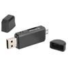 OTG USB2.0 Card Reader Multifunctional Portable High Speed Card Reader for Win XPBlack