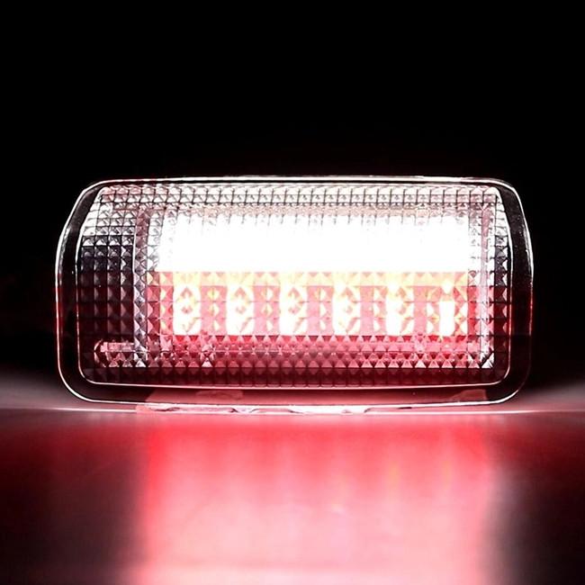 Pair Car LED Door Welcome Lights 12V White Red SMD LED Courtesy Lamp For Toyota Camry Crown Prius For Lexus IS250 RX350
