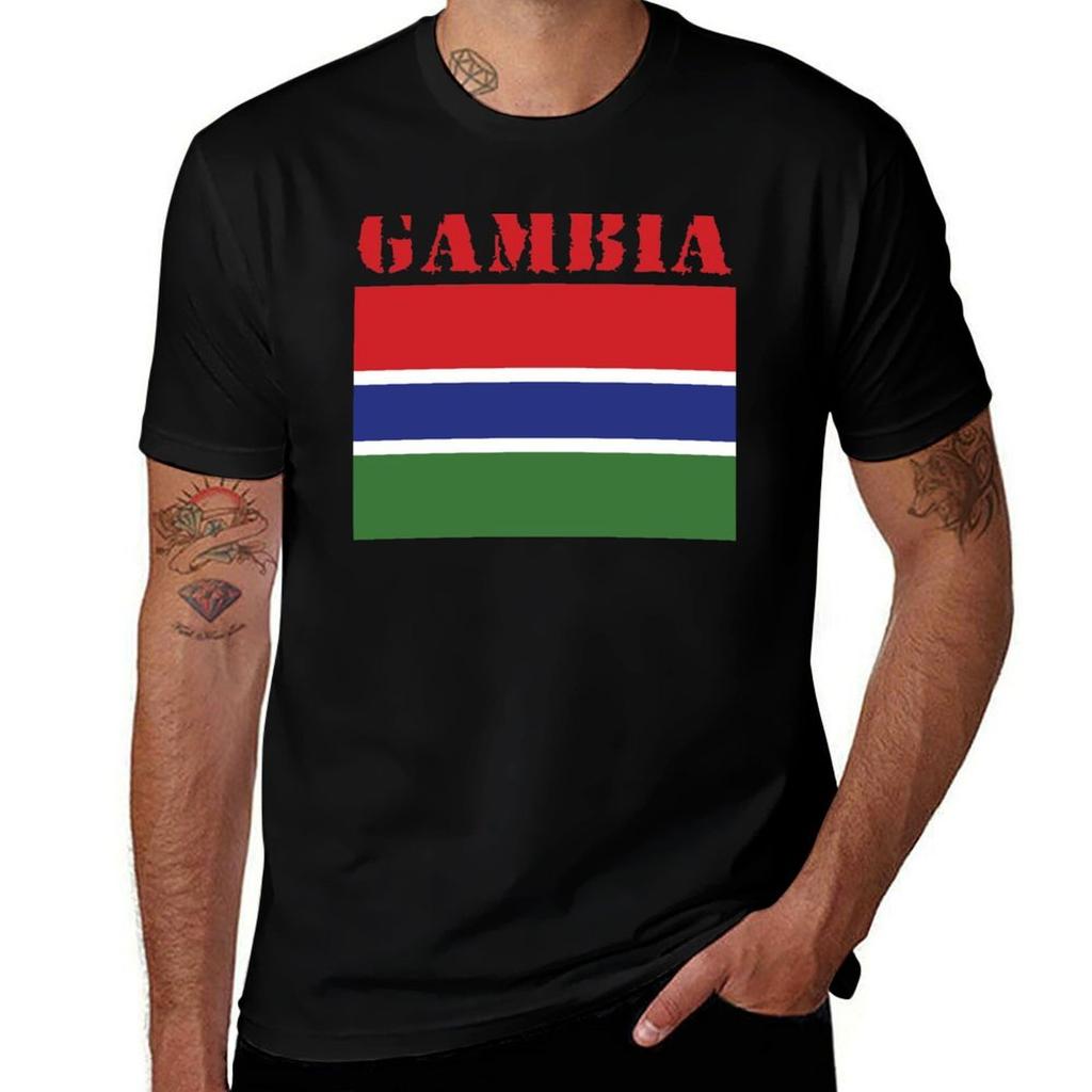 Gambia TShirt t shirts for man cotton funny printed t shirts for man TShirt