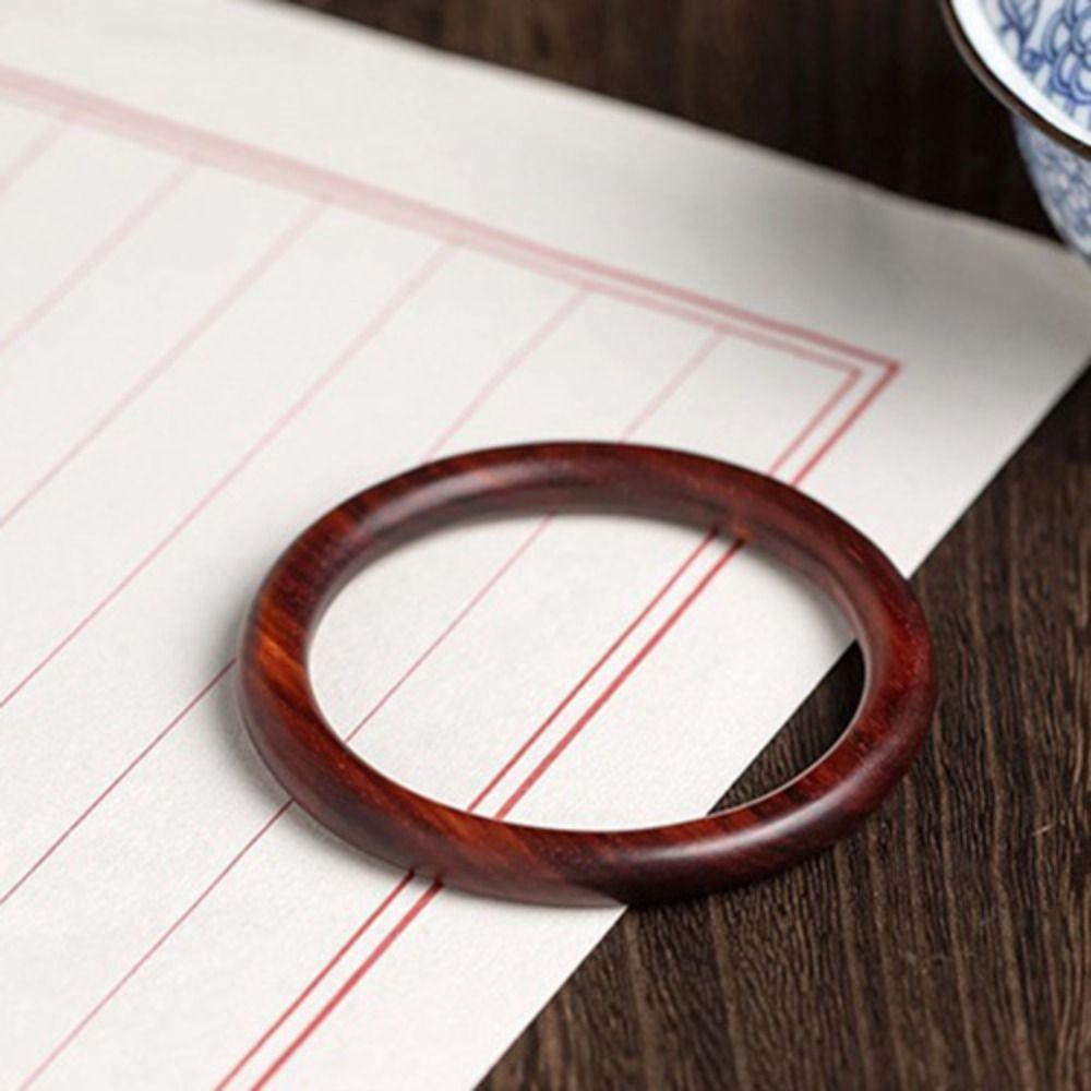 Retro Natural Sandalwood Bangle Vintage Ethnic Style Bangle Creative Wood Bangle  Girls