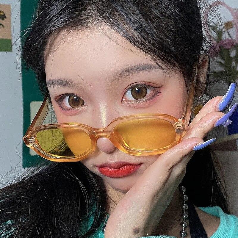 New Trend European and American Sunglasses Male Retro Sunglasses Concave Oval Glasses Sunglasses Women Sun Glasses