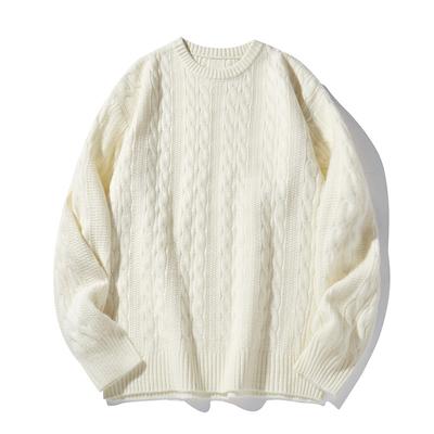 Autumn And Winter American Men'S Knitted Base Sweater New Trendy Versatile Wide Half High Collar Knitted Sweater