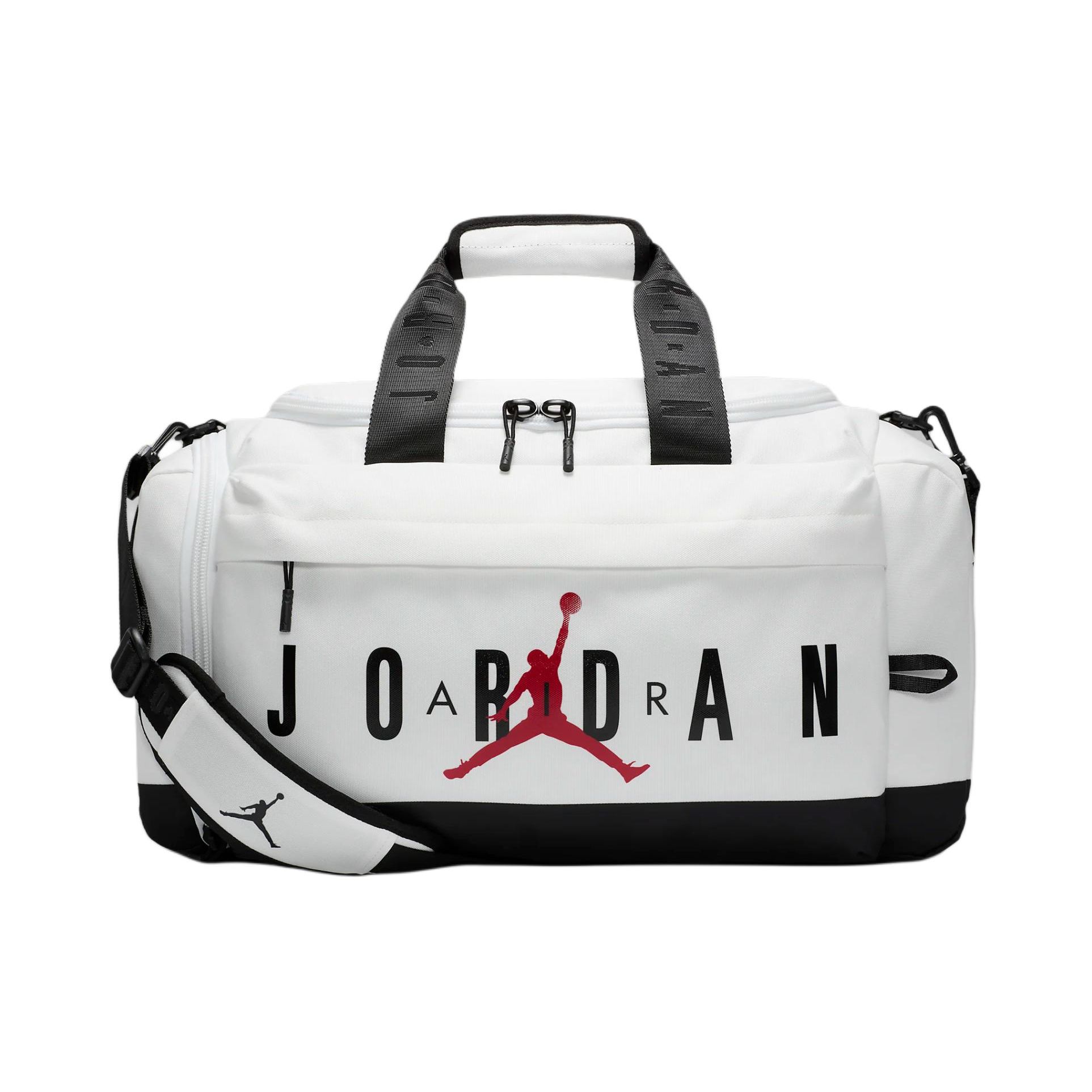 Jordan Logo Fashion Letter Print Polyester Tote Shoulder Crossbody Travel Bag Unisex Bags White SM0920-001 White