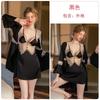 Women's Satin Lace Sheer Padded Slim Backless Cami Sleep Dress with Robe Lounge Set