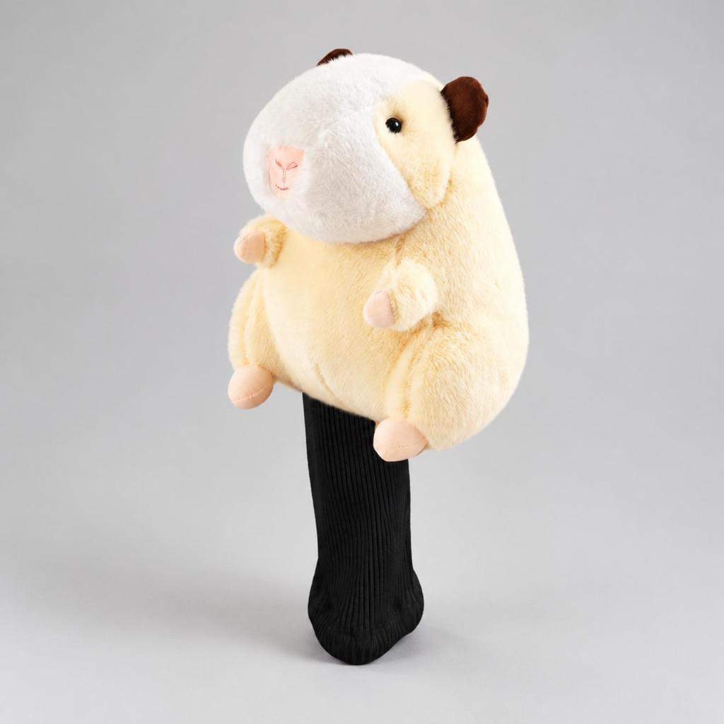 Club Head Cover Soft Guinea Driver Headcover Cute for Golfers Hamburger Pig