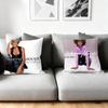 Cushion Cover Silky Short Plush Home Sofa Cushion Cover - Invisible Zipper Home Decoration Whitney Houston Album
