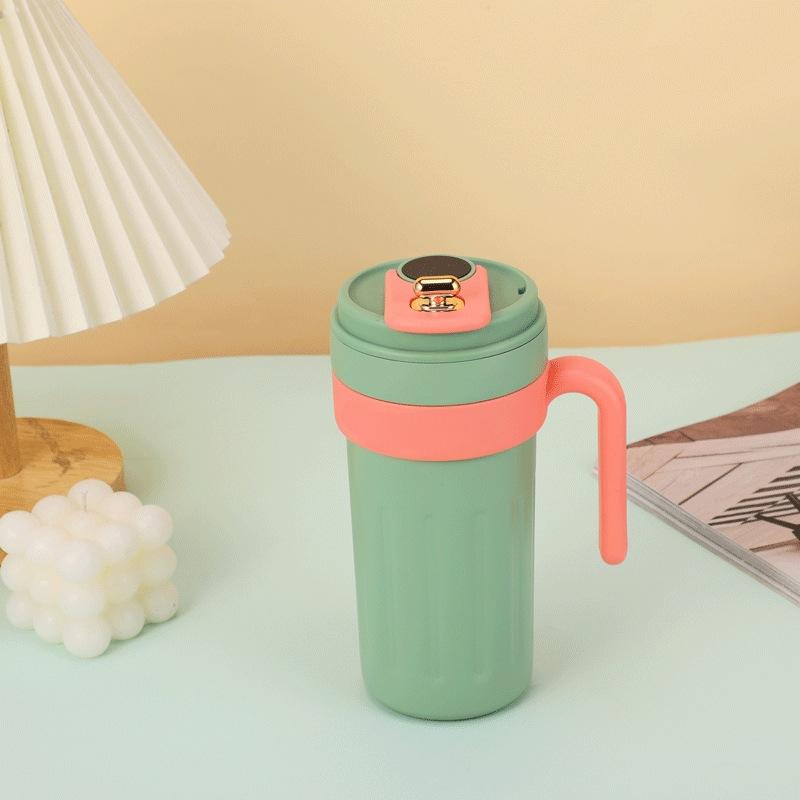 

Высококачественная умная кружка из нержавеющей стали 316, автомобильные кофейные чашки для мужчин и женщин с ручками для студентов, сопровождающие чашки, подарки 450ml