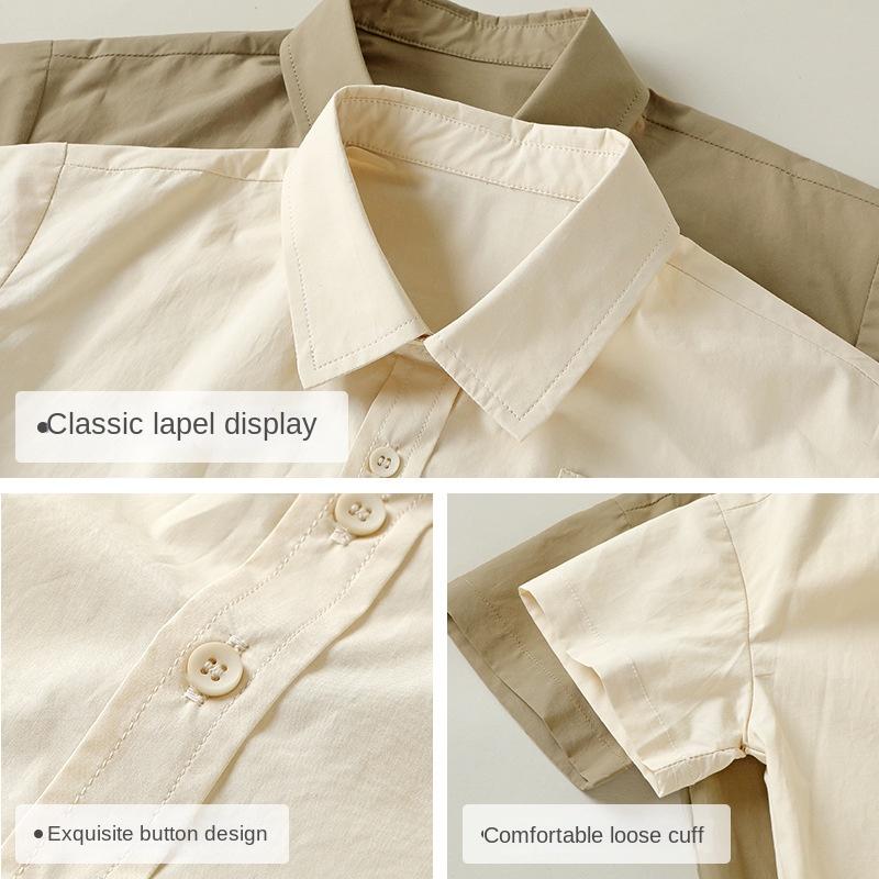 Vestiti per neonato Camicie casual a maniche corte Camicie estive sottili Top alla moda per bambini e bambine