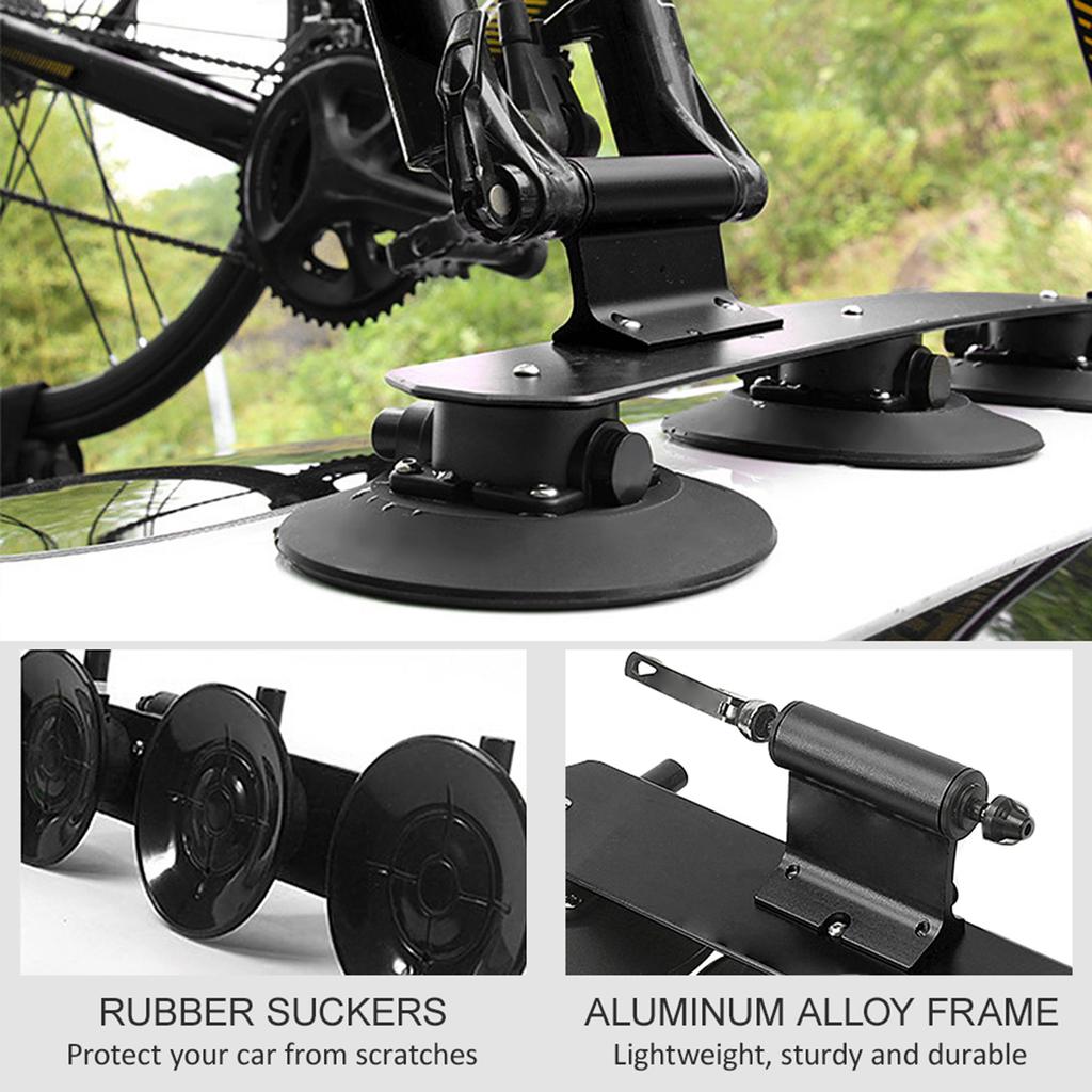 Cycling Suction Roof Rack for Car Roof Top Sucker Quick Relse Aluminum Alloy Cycling Carrier Rack