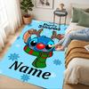 Personalized Name Stitch Fantasy Living Room Non-Slip Area Rug Soft Carpet for Bedroom Kids Playroom Sofa Office Home Decor Doormat