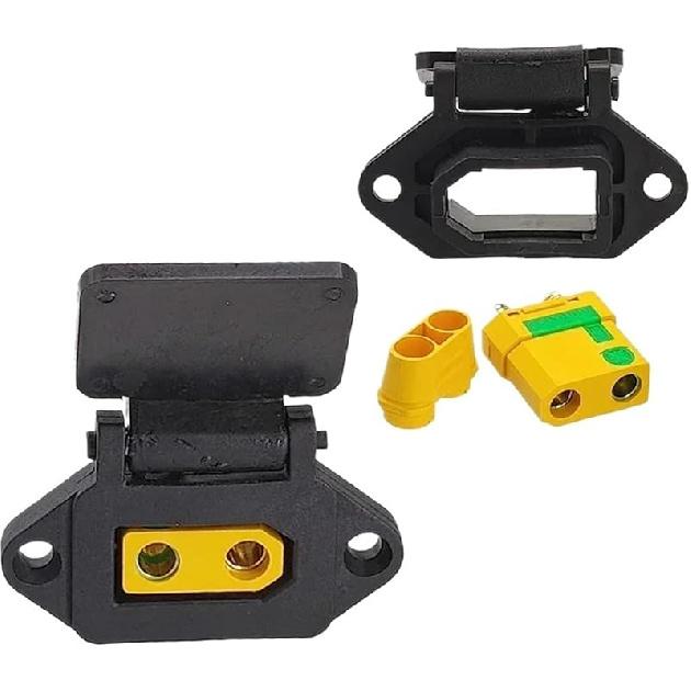 QS8-S Plug XT90 Plug Male and Female Modified Electric Motorcycle Charging Port Connector T-Shell(XT90S Female Set)