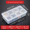 Rectangular Plastic 4-Compartment Food Storage Box