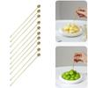 20Pcs Elegant Gold Cocktail Skewers Perfect For Fruits Dessert And Appetizers Stainless Steel Picks