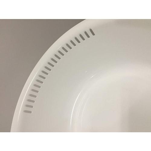 Richell Washtub, White, 5.4L, Shelly, D-Shaped, Large, Antibacterial