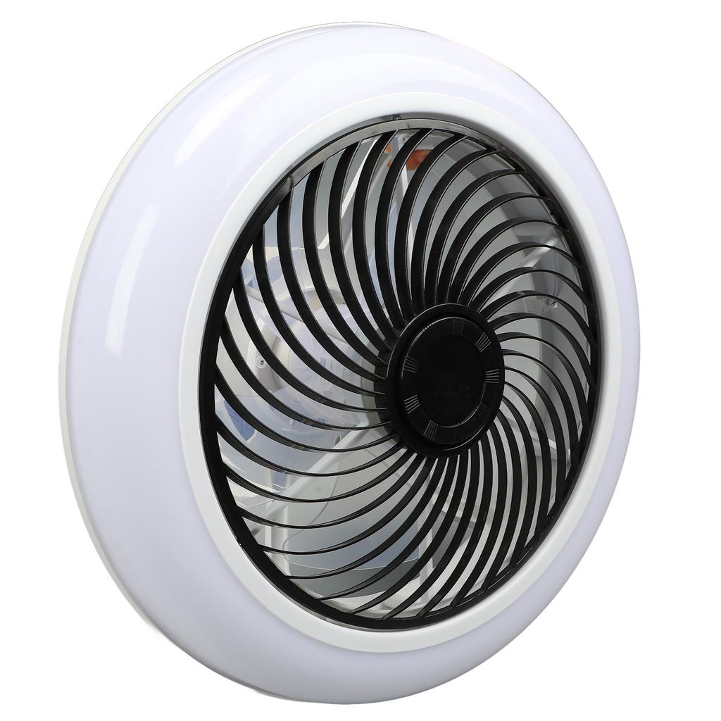 Ceiling Fan Light 6 Gear Wind Stepless Dimmable Quiet Modern Flush Mount Ceiling Fan with Light and