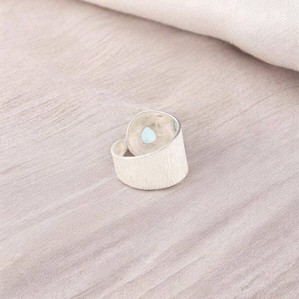 Sky Blue Topaz Gemstone 925 Sterling Silver Jewelry Handmade Ring For Christmas RR-63-4