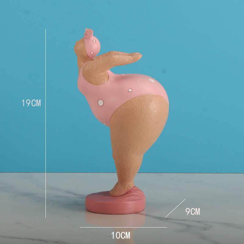 Creative Resin Woman Yoga Figurine Sculpture Craft Living Room Decoration Office Bookshelf Yoga Girl Ornament Exquisite Gift New