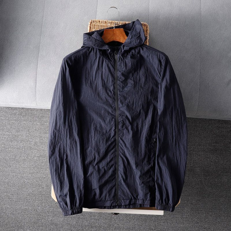 Windproof and Waterproof! Uv-Blocking, Japanese Export Surplus Men's Sun Protection Clothing, End-Of-Line Skin Jacket