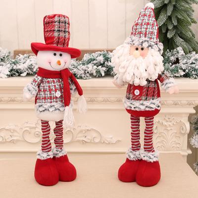 Medium Size Telescopic Figure Santa Claus Snowman Doll Doll Christmas Gift Christmas Decoration