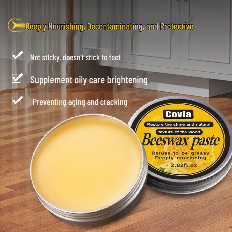 80g Beeswax Cream for Wood Floor and Furniture Maintenance - Wenge Oil Polishing Wax