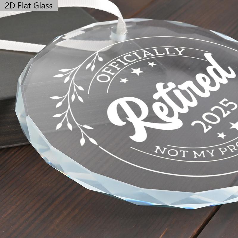 1pc/2pcs Retirement Gift for Woman and Men,Best Gifts for Retiring People,Happy Retirement Ornament for Holiday Decor, Ideal Gift for Retired Couples