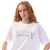 DKNY Womens/Ladies Flaked Rhinestone Logo T-Shirt