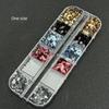 Creative 12-Grid Polka Dot Glitter Nail Art Decorations DIY Colorful Glitter Nail Accessories Minimalist Nail Charms Nail Salon