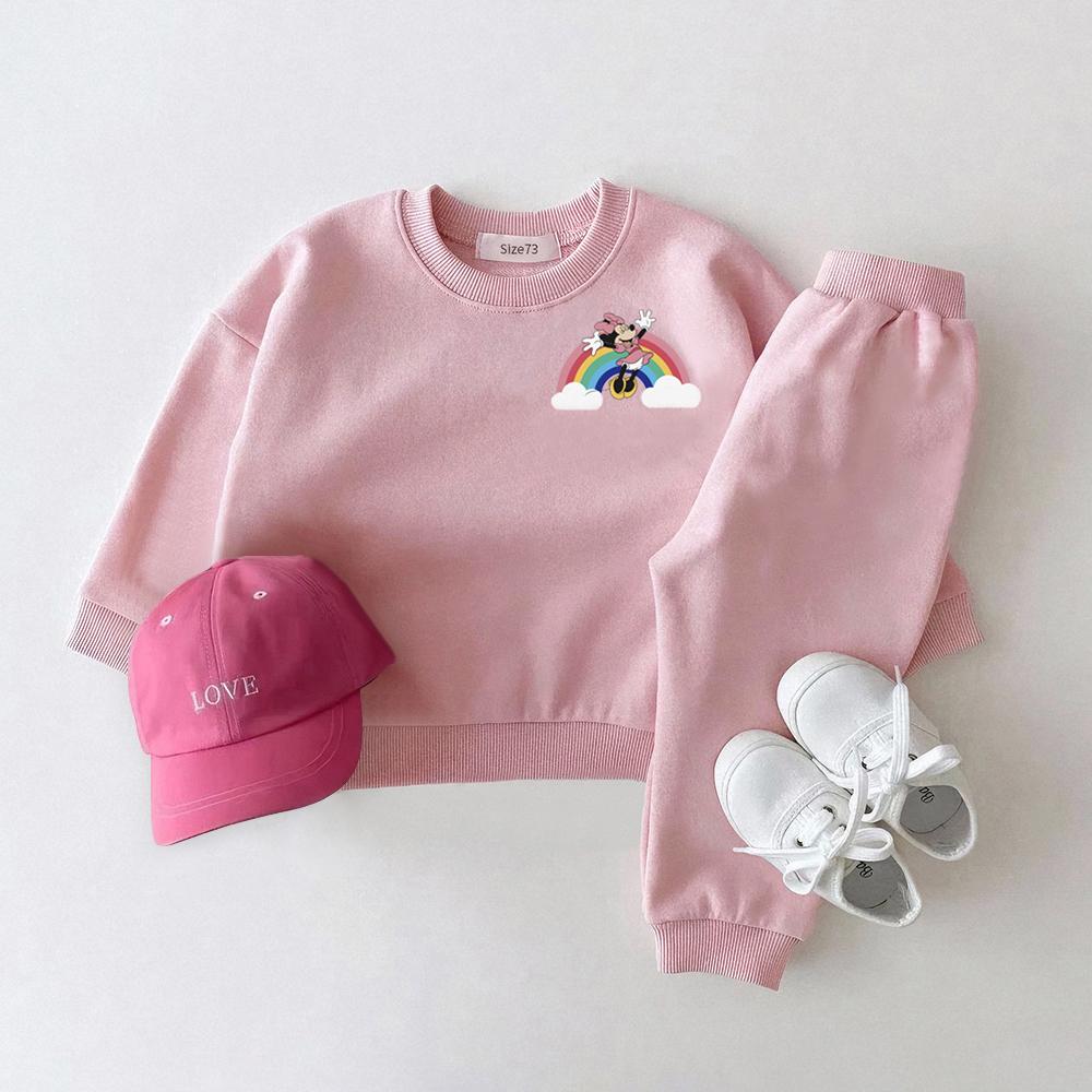 Moda Primavera Autunno Tute per Bambini Felpe a Manica Lunga Completi Tute per Bambini Ragazzo Ragazza