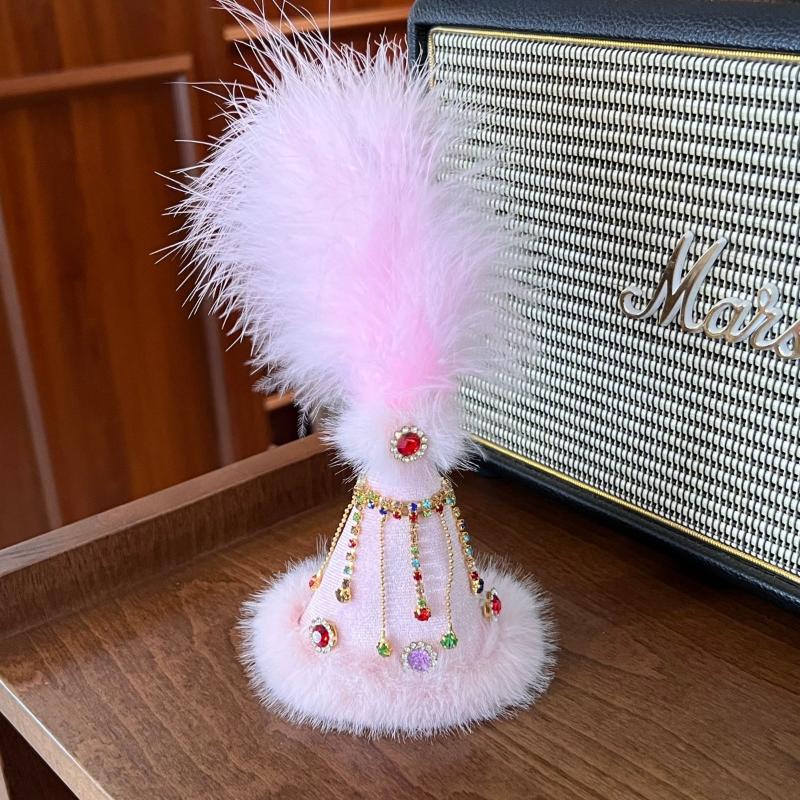 Ethnic Style Beaded Embroidered Sheep Plush Bag Charm Soft Fluffy Key Pendant for Women Purse Backpack Xmas Gift