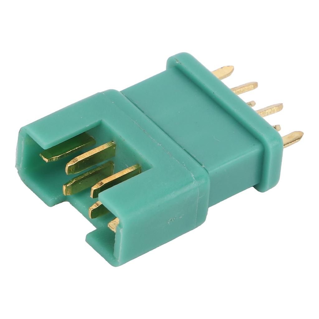 10Pcs 13.030 10Pcs 13.031 MPX Green Hexagonal Plug Copper Gold Plated Nylon Injection Molding Model Battery Connector