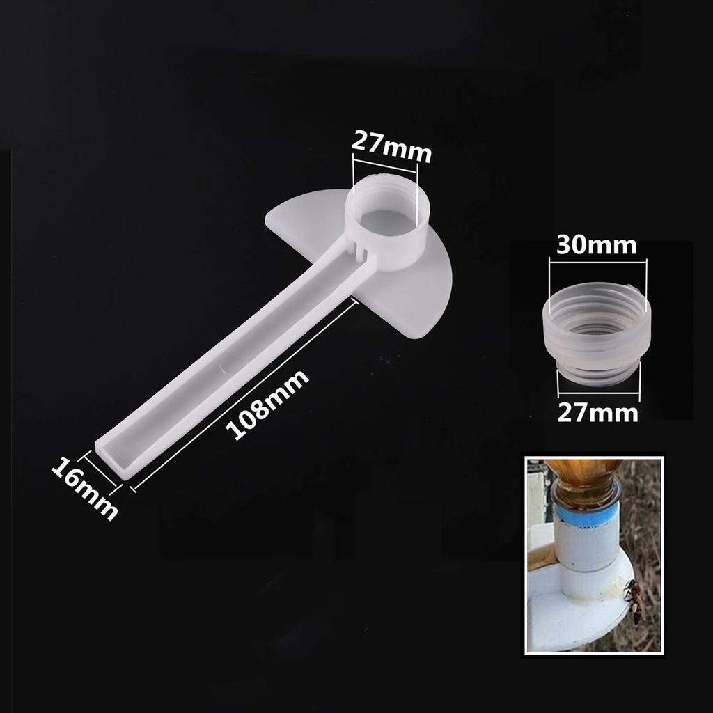 5Pcs Multifunctional Bee Automatic Drinker Kit 27mm 30mm Interface Transparent Duckbill Type Beehive Nest Door Bee Water Feeder