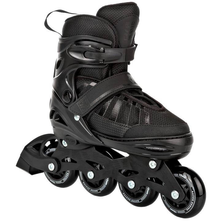 Super Merchant Verstelbare Schaatsen Raven Oxen Zwart 34-37